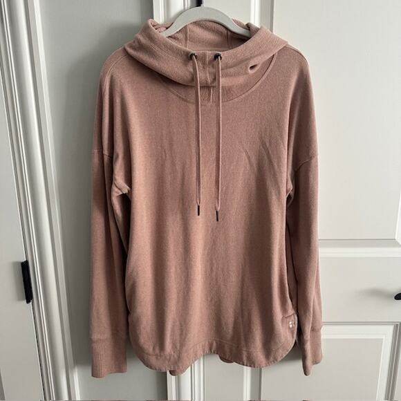 Sweaty Betty Escape Luxe Fleece Hoodie Medium Dusty Pink - Picture 2 of 8